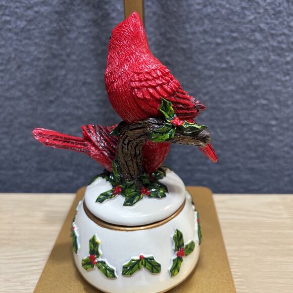 Vintage Red Carnival Christmas Music Box See video - Picture 6 of 7